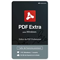 Los mejores  - PDF Extra - Editor de PDF profesional - Edita- Protege- Anota- Convierte- Completa y Firma los PDF - 1 PC Windows - 1…